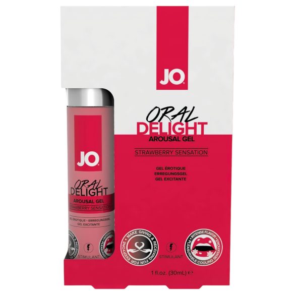 System JO Oral Delight - Lubricante Comestible Refrescante - Fresa (30ml)