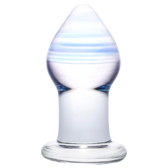 Plug anal de vidrio Amatista Lluvia (lila claro)