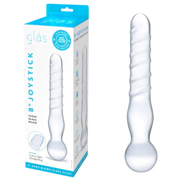 GLAS - Doble Dildo de Vidrio Transparente