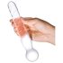 GLAS - Doble Dildo de Vidrio Transparente