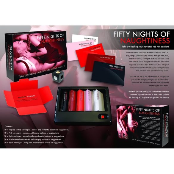 FIFTY NIGHTS OF NAUGHTINESS - juego erótico para parejas - inglés
