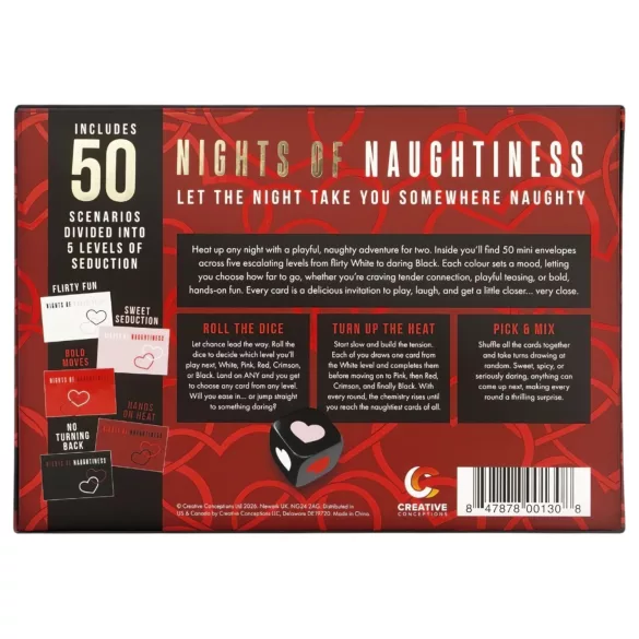 FIFTY NIGHTS OF NAUGHTINESS - juego erótico para parejas - inglés