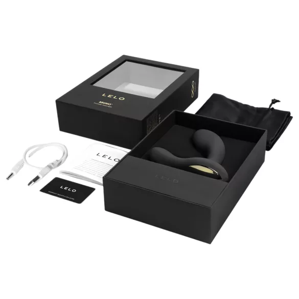 LELO Bruno - masajeador prostático vibrador doble motor - silicona negra