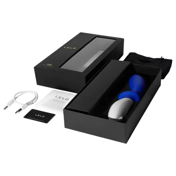 LELO Loki - vibrador prostático impermeable - silicona azul