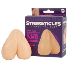   Stressticles - bola antiestrés - testículos - color natural