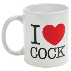 I Love Cock - taza (negra)
