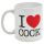 I Love Cock - taza (negra)