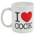 I Love Cock - taza (negra)