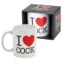 I Love Cock - taza (negra)