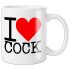 I Love Cock - taza (negra)