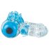 Screaming Color Pop - anillo vibrador (transparente-azul)
