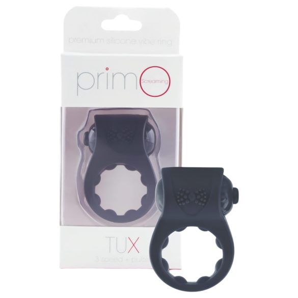 Anillo Vibrador Impermeable Screaming PrimO Tux - Negro