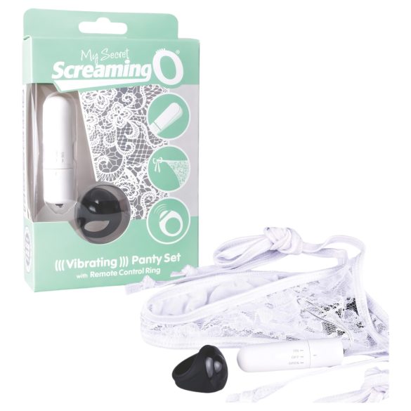 Culotte vibrador MySecret - control remoto - blanco (S-L)