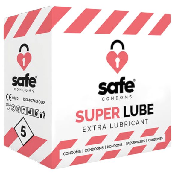 SAFE Super Lube - preservativo extra lubricado (5 unidades)