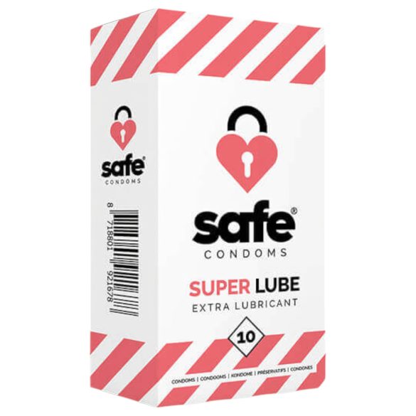 SAFE Super Lube - preservativo extra lubricado (10 unidades)