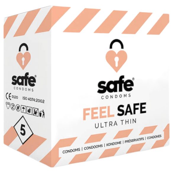 SAFE Feel Safe - condones ultrafinos (5uds)