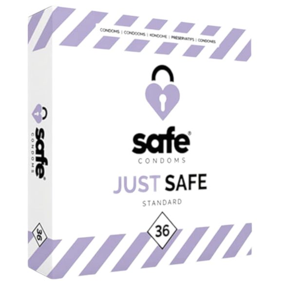 SAFE Just Safe - preservativos estándar con sabor a vainilla (36 uds)