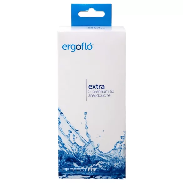 Perfect Fit Ergoflo Extra - ducha anal e íntima - silicona negra