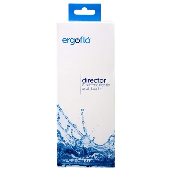 Perfect Fit Ergoflo Director - ducha anal e íntima - silicona negra