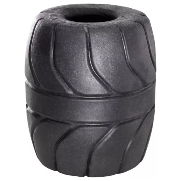 SilaSkin - anillo y extensor para testículos - silicona negra