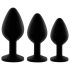 Rianne - Set de 3 Plugs Anales de Silicona (negro)