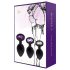 Rianne - Set de 3 Plugs Anales de Silicona (negro)