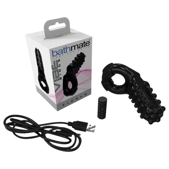 Bathmate Vibe Ring Tickle - anillo vibrador negro