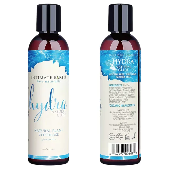 Intimate Earth Hydra Natural - lubricante a base de agua (120 ml)