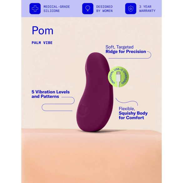 Dame Pom - vibrador recargable para clítoris (lila)