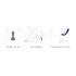 Rianne Duo - vibrador impermeable para parejas recargable (púrpura)