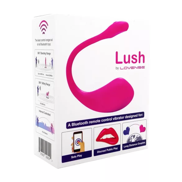 LOVENSE Lush 2 - Huevo vibrador inteligente - silicona rosa
