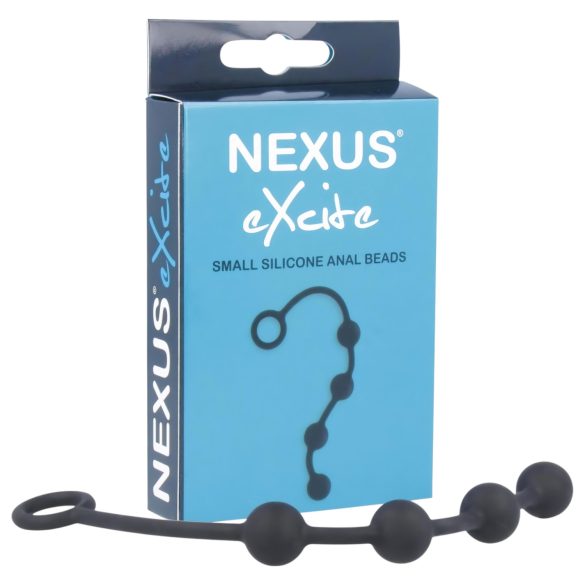 Nexus Excite - Dildo anal de 4 perlas - negro (pequeño)