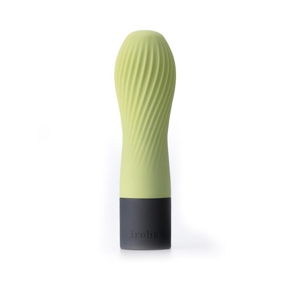 Vibrador supe suave TENGA Iroha Zen en color verde matcha.