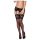 Obsessive 810-STO-1 - Medias anchas de encaje - Negro