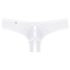 Obsessive Alabastra - Tanga femenina abierta con lazo y flores - Blanco