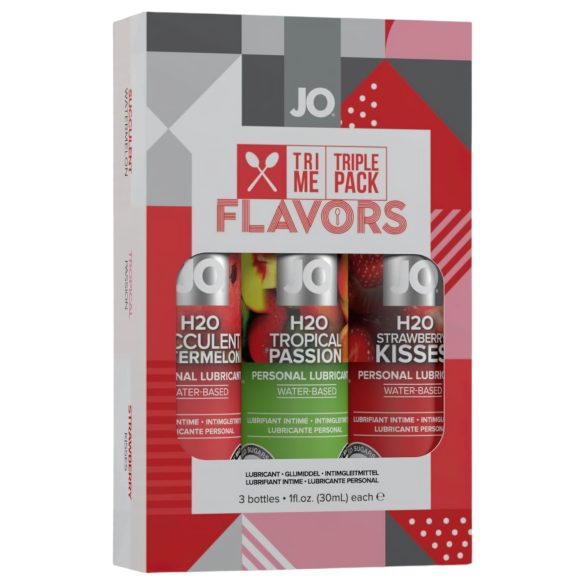 JO System Flavors - Set de lubricantes sabores (3x30ml)
