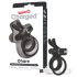 Screaming O Ohare - Anillo vibrador con conejo (negro)