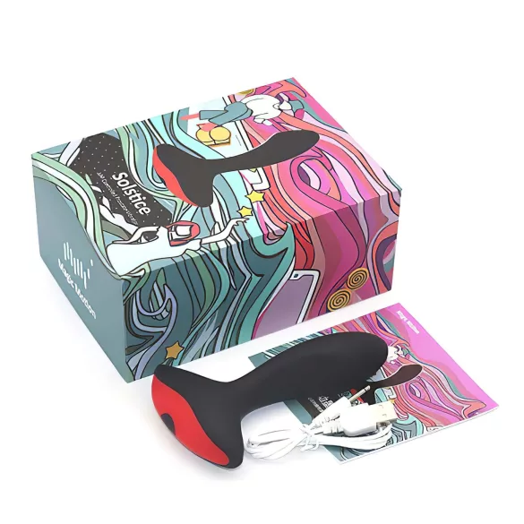 Magic Motion Solstice - Vibrador de próstata con control por app, para hombres (negro)