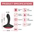 Magic Motion Solstice - inteligente vibrador de próstata recargable (negro)