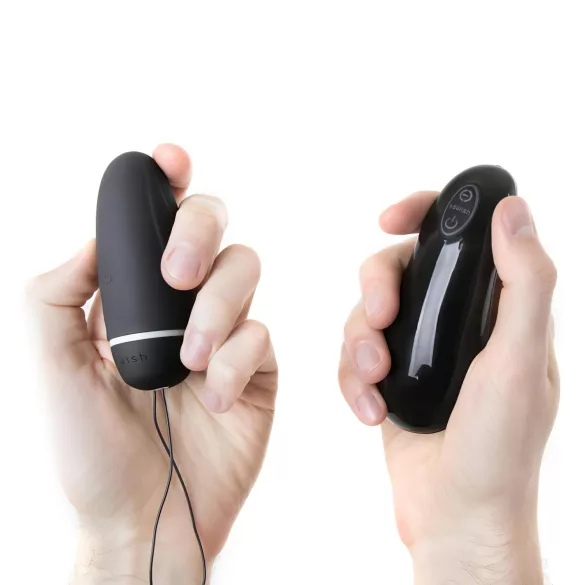 B SWISH Deluxe - Huevo vibrador con mando (negro)