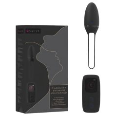   B SWISH Premium - huevo vibrador recargable con control remoto (negro)