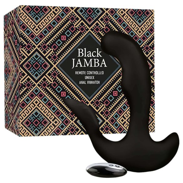 FEELZTOYS Black Jamba - Vibrador anal calentador con control remoto (negro)