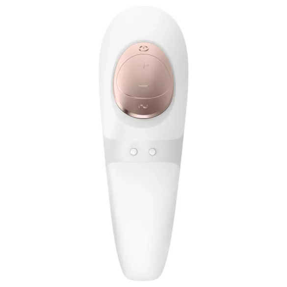 Satisfyer Pro 4 Couples - vibrador para parejas con succión recargable - blanco
