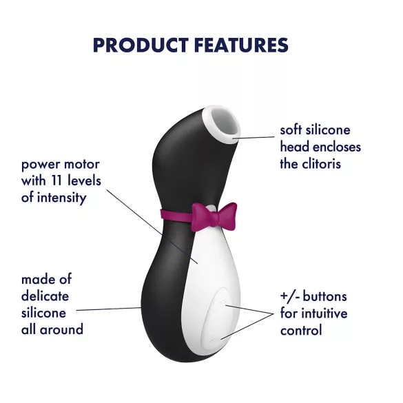 Satisfyer Penguin - Succionador de clítoris recargable e impermeable