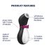 Satisfyer Penguin - recargable, impermeable estimulador (negro-blanco)