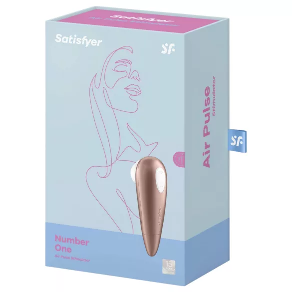 Satisfyer 1 Number One - succionador de clítoris con ondas de aire - marrón