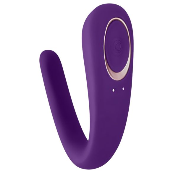 Satisfyer Doble Clásico - vibrador dual resistente al agua, recargable (morado)