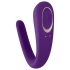 Satisfyer Doble Clásico - vibrador dual resistente al agua, recargable (morado)