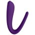 Satisfyer Doble Clásico - vibrador dual resistente al agua, recargable (morado)