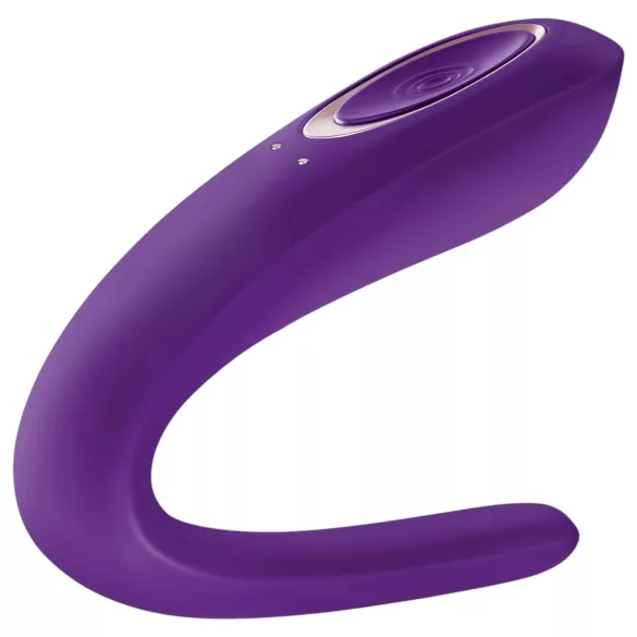Satisfyer Doble Clásico - vibrador impermeable recargable para parejas (lila)